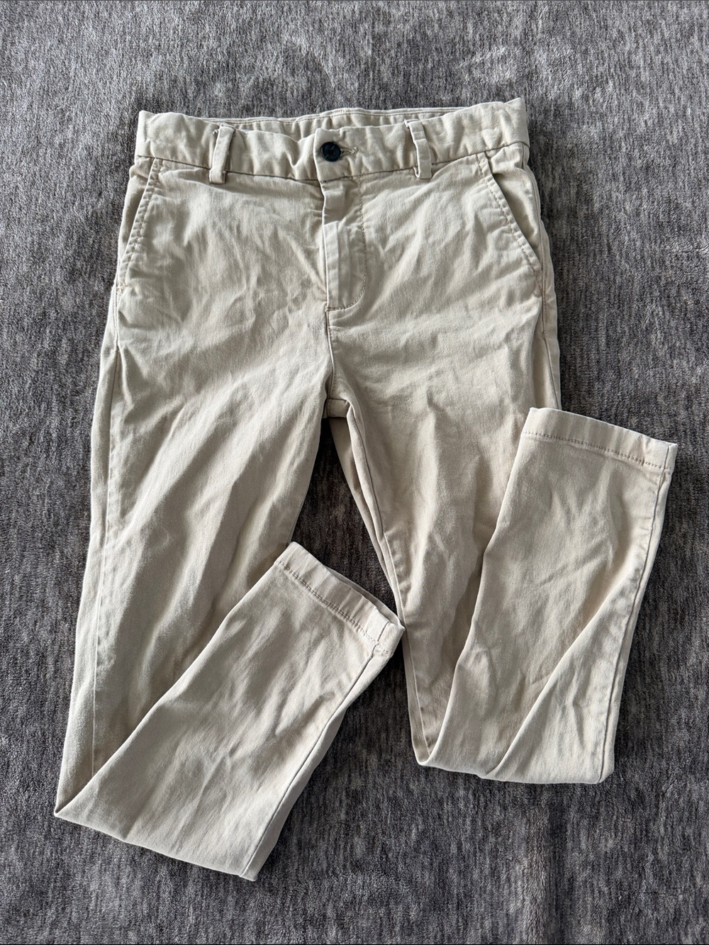 Kids Slim Fit stretch Tan Chino Pants